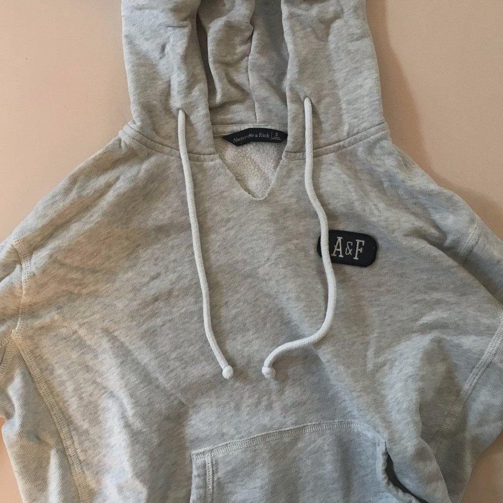 Abercrombie & Fitch Light Grey Hoodie